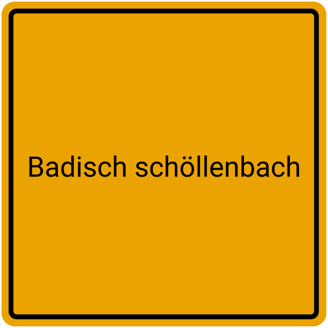 Meldebestätigung Badisch Schöllenbach